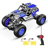 SPESXFUN Remote Control Car, Newest Vision RC Car Off Road RC Truck Hobby Toy Cars Small Electric Vehicle Crawler for Kids and Adults with Two Batteries
