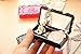 Keyzone Lovely Fake Eyelashes Earrings Necklace Container Rose Jewelry Box Mirror Storage