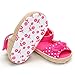 ESTAMICO Baby Girls' Bowknot Cotton Sandals Pink US 4