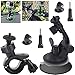 EEEKit aeecssories Kit for GoPro Hero 5 4 Black Session 3 Activeon CX Action Camera VTech Kidizoom, Bike Handlebar Mount for Camera, Car Suction Cup Mount