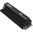 Crucial T700 4TB Gen5 NVMe M.2 SSD with Heatsink - Up to 12,400 MB/s - DirectStorage Enabled - CT4000T700SSD5 - Gaming, Photography, Video Editing & Design - Internal Solid State Drive