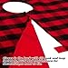 EDLDECCO 48 Inches Christmas Tree Skirt Red and Black Plaid Buffalo Check Double Layers Handicraft Xmas Decoration Holiday Ornaments