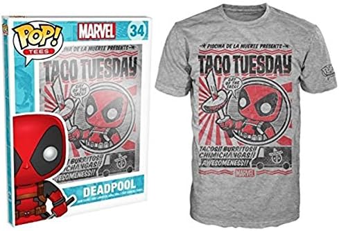 MarvelShirts Limited Edition Funko Men's Pop! T-Shirts Marvel - Deadpool Chimichanga Size Large Unisex