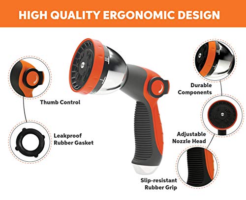 3 ALMA+Garden+Hose+Nozzle+Heavy+Duty