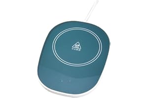 Electric Mug Heater with Thermostat Control, Enjoy Your Favorite Beverages Hot All Day Long (Green)