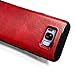 Ringke Flex S Compatible with Galaxy S8 Plus Case Classy Slim Look Flexible TPU Premium Hard PC Leather Hybrid Protection Non Slip Tactile Grip Scratch Resistant for Galaxy S8 Plus - Red