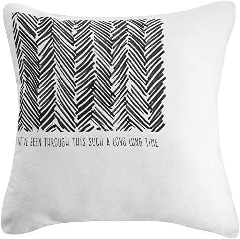 Amazon Com Ntyde Linen Pillow Black And White Sofa Cushion