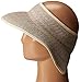 San Diego Hat Company Signature Women's Ultrabraid Large Brim Visor with Ribbon Binding & Sweatband, Sun Hats for Women