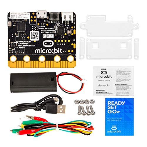 OSOYOO BBC Micro:bit Micro-Controller with Motion Detection, Compass, LED Display and Bluetooth Basic kit Learn Programming for Kids and Beginners (not Include 2X AA Batteries )
