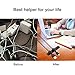 Cable Management, Hizek Magnetic Cable Organizer Multipurpose Cable Clips for Power Wires,Charging Cables,USB Cords,Audio Cables,Headphones Wires(Black)