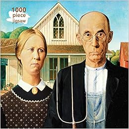 Adult Jigsaw Grant Wood American Gothic 1000 Piece Jigsaw - 