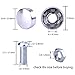 eBoot Stainless Steel License Plate Frame Bolt Screws Fasteners with Zinc Safety Screw Caps