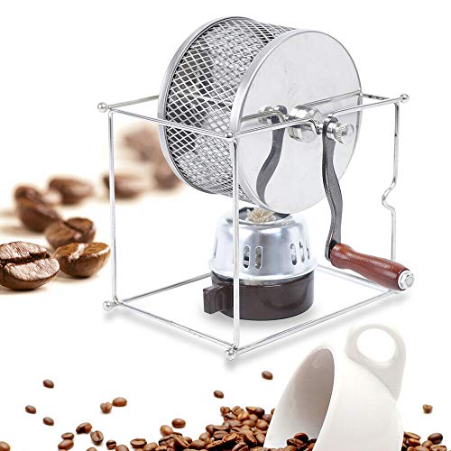 DONNGYZ Manual Coffee Roaster Machine Beans Roasting Machine Stainless Steel Rollers Roaster with Handle Household(US…