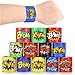 POKONBOY Slap Bracelets for Kids - 36 Pack Slap Bracelets Birthday Party Favors Supplies Carnival Prizes Christmas (Storage Bag Included)