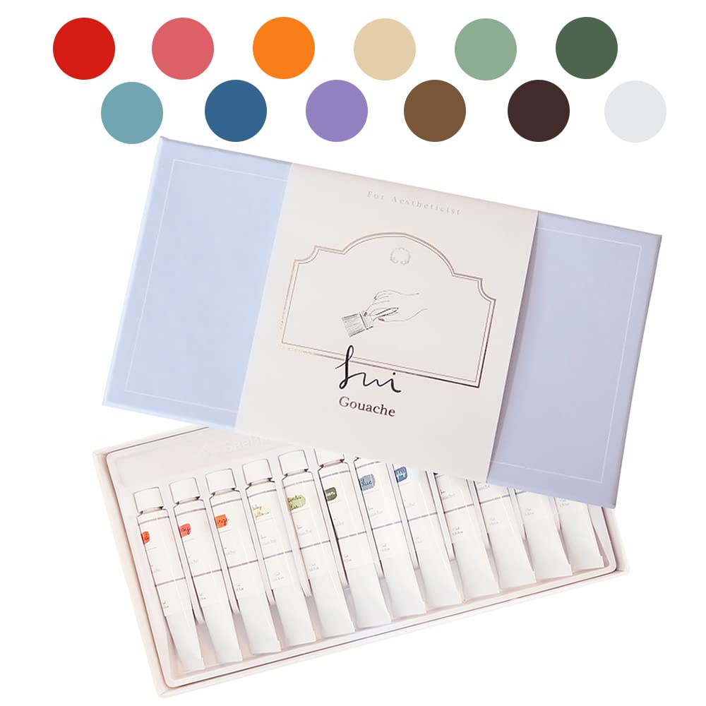 SUI Gouache Artist Gouache Paints Handcrafted Adorable Pastel Colors | Opaque Paint | Professional to Beginner…