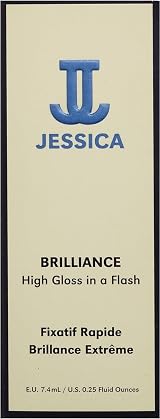 JESSICA Brilliance Top Coat Nail Polish 7.4ml Quick Dry High Gloss view 2