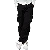 Match Men's Wild Cargo Pants(Classic Black,38)