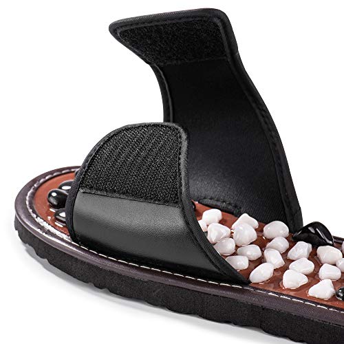 BYRIVER Natural Stone Deep Tissue Acupressure Foot Massage Slippers Shoes Sandals Reflexology Massager Relive Arthritis… - Image 4