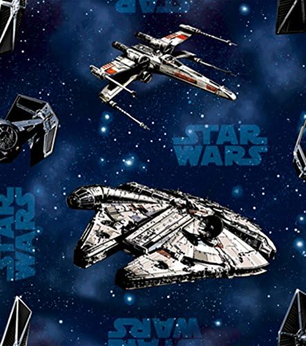 FAT QUARTERS (3) STAR WARS SHIPS (DISNEY) ~ 100% COTTON FABRIC ~ Quilt Fabric ~ SEWING