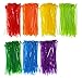 Mini Skater 6 Inch Assorted Colored Nylon Cable Wire Ties Heavy Duty Self-Locking Zip Ties for Home Office Garage and Workshop,700 Pieces