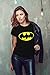 Decrum Black Womens T Shirts Short Sleeve Crewneck Graphic Tshirt Bat | Clasic, L