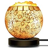 COOWOO Smart Wireless Salt Lamp,Works with Alexa Echo Google Assistant Night Lights,Voice&App Remote Control Lamps,Night Light and Gifts for Holiday and Christmas,Pink Himalayan Natural Crystal Salt