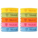 TELALEO Mosquito Repellent Bracelet 10 Pack,100%Natural Plant-Based Oil, Deet-Free Insect Bug Repellent Bands, Non-Toxic Safe For Kids, Indoor Outdoor