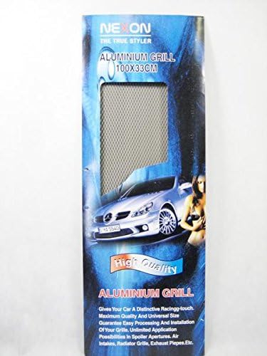 Amazon ノーブランド品 アルミ製ブラックグリルネットdiy エアロ 加工 フェンダー デュフューザー グリル 車 バイク