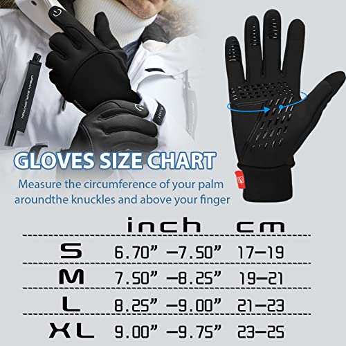 Cevapro Winter Gloves Lightweight Running Gloves Touchscreen Anti