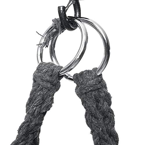 Xhtoe Schaukelstuhl, Hängesessel, Seil-Hängematte, für Zuhause, Garten, drinnen und draußen, maximale Belastung 120 kg – Bild 8