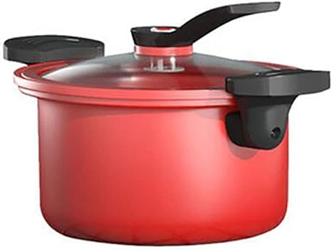 Amazon すべての家族のために適したセラミックノンスティック圧力鍋 低圧力鍋 フライパンを蒸し焼き低圧 パン ダブルイヤースライディングロック 形の鉢底を沸騰 圧力鍋 オンライン通販