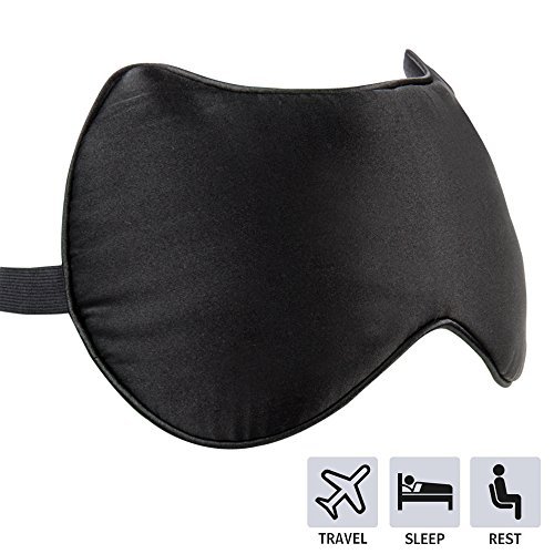 Cute Silk Eye Mask Ultra lightweight & Comfortable Sleep Mask - Great for Travel, Nap, Shift Works