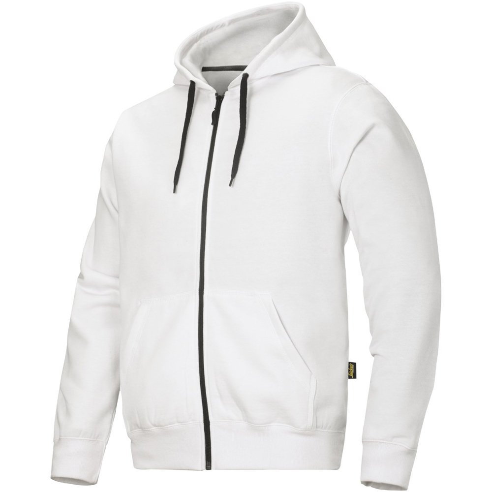 Snickers 28010900005 Size Medium Zip Hoodie - White