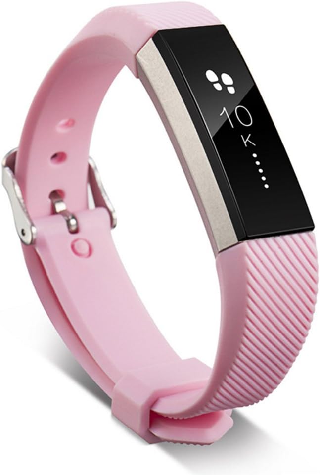 Fitbit Alta Strap and Alta HR Bands, YooGer Pink Accessories Replacement Silicone Sport Watch Wristband for The Fitbit Alta and Alta HR Smartwatch
