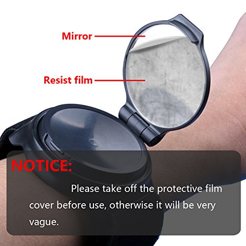 Bicycle Rear View Mirror Wrist,JOOKKI Wrist Band Bike Rear View Mirror 360 Degree Adjustable Cycling mirrors for Cyclists
