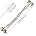 eBoot 30 Pieces Test Leads with Alligator Clips Set Insulated Test Cable Double-Ended Clips, 19.7 Inch (30 Pieces)
