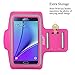 Galaxy Note 5 Armband,Galaxy Note 5 Armband,by Ailun,Feartured with Sport Scratch-Resistant Material,Slim Lightweight,Dual Arm-Size Slots,Sweat Resistant&Key Pocket,with Headphone Ports[Rose]