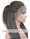 Chantiche Natural Looking Italian Yaki Glueless Full Lace Wigs with Baby Hair for Black Women Best Brazilian Remy Human Hair Wig Light Brown Lace 130 Density
