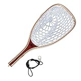 SF Fly Fishing Landing Soft Rubber Mesh Trout Catch and Release Net