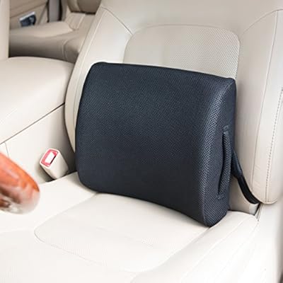 Posturely Any Seat Premium Memory Foam Lumbar Support Pillow For