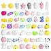 GROBRO7 Random 60Pcs Kawaii Animal Mochi Squishy Toys Mini Slow Rising Squishy Soft Squeeze Stress Relief Toy Decorative Gift Kids Party Toy Favors for Kids Adults Easter Egg Fillers Birthday Gift