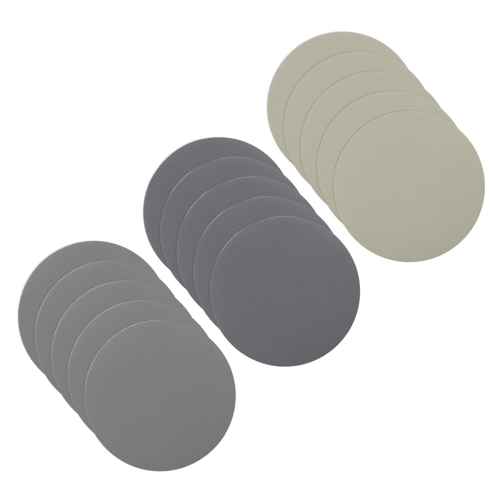 CoCud Hook & Loop Sanding Disc, 3" Dia 2000/2500/3000 Assorted Grit, No Hole Wet Dry Orbital Sandpaper Silicon Carbide - (Applications: for Wood or Metal Polishing), 15-Pieces
