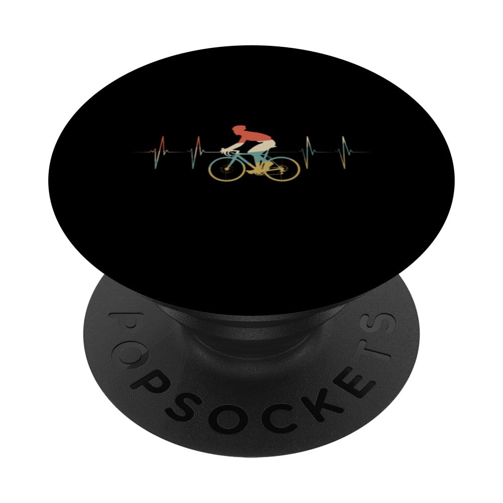 Cross Country Heartbeat Retro ECG EKG PopSockets Swappable PopGrip