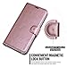 ERAGLOW Galaxy J7 2018 Case/J7 V 2nd case/J7 Refine/J7 Star/J7 Aero/J7 Crown/J7 Top/J7 Aura/J7 Eon Case, Luxury PU Leather Wallet Flip Protective Case Cover for Samsung Galaxy J737 (Rose Gold)