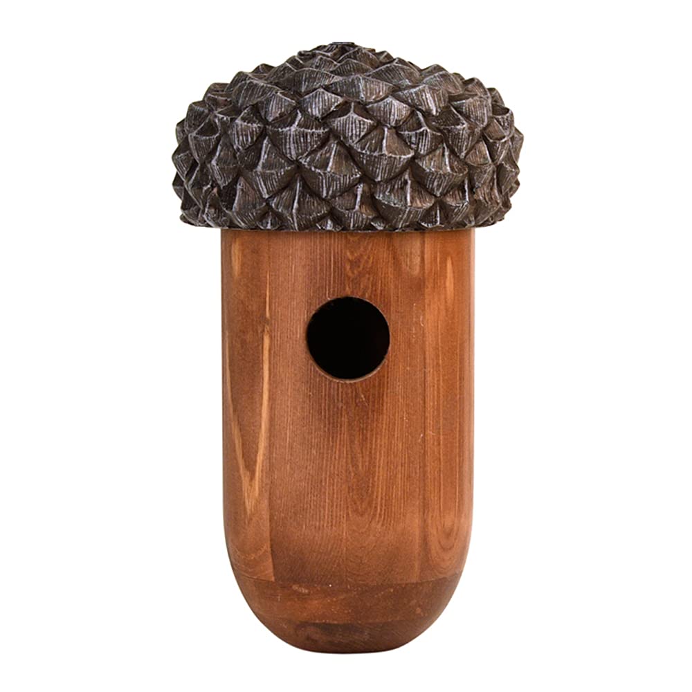 Fallen Fruits NK83 Bird House Acorn Wren, Brown, 25.3 cm*13.9 cm*13.9 cm