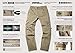 CQR Men's Outdoor Adventure Rugged Pants Hiking Camping Stretch Durable UPF 50+ Quick Dry Cargo Trousers