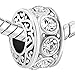 CharmSStory Filigree JAN-DEC Birthday Beads Charms For Bracelets (APRIL)