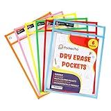 Pocket Pro 6 Dry Erase Pockets | Clear Plastic