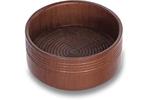 Danweix Wooden Shaving Bowl, Shaving Soap & Cream Bowl for Men Classic Style Easy to Lather Fits Wet Shaving (4#)