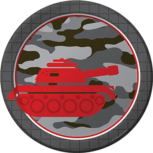 Creative Converting 8 Count Operation Camo Sturdy Style Paper Lunch Plates, 7